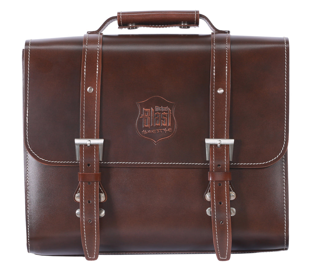Back Rack Pannier Case - Brown Leather